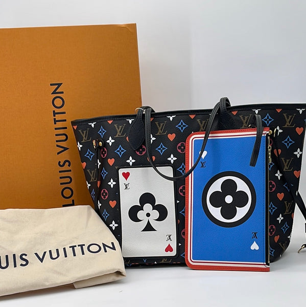 Preloved Louis Vuitton Black Multicolor Monogram Neverfull MM Game On –  KimmieBBags LLC
