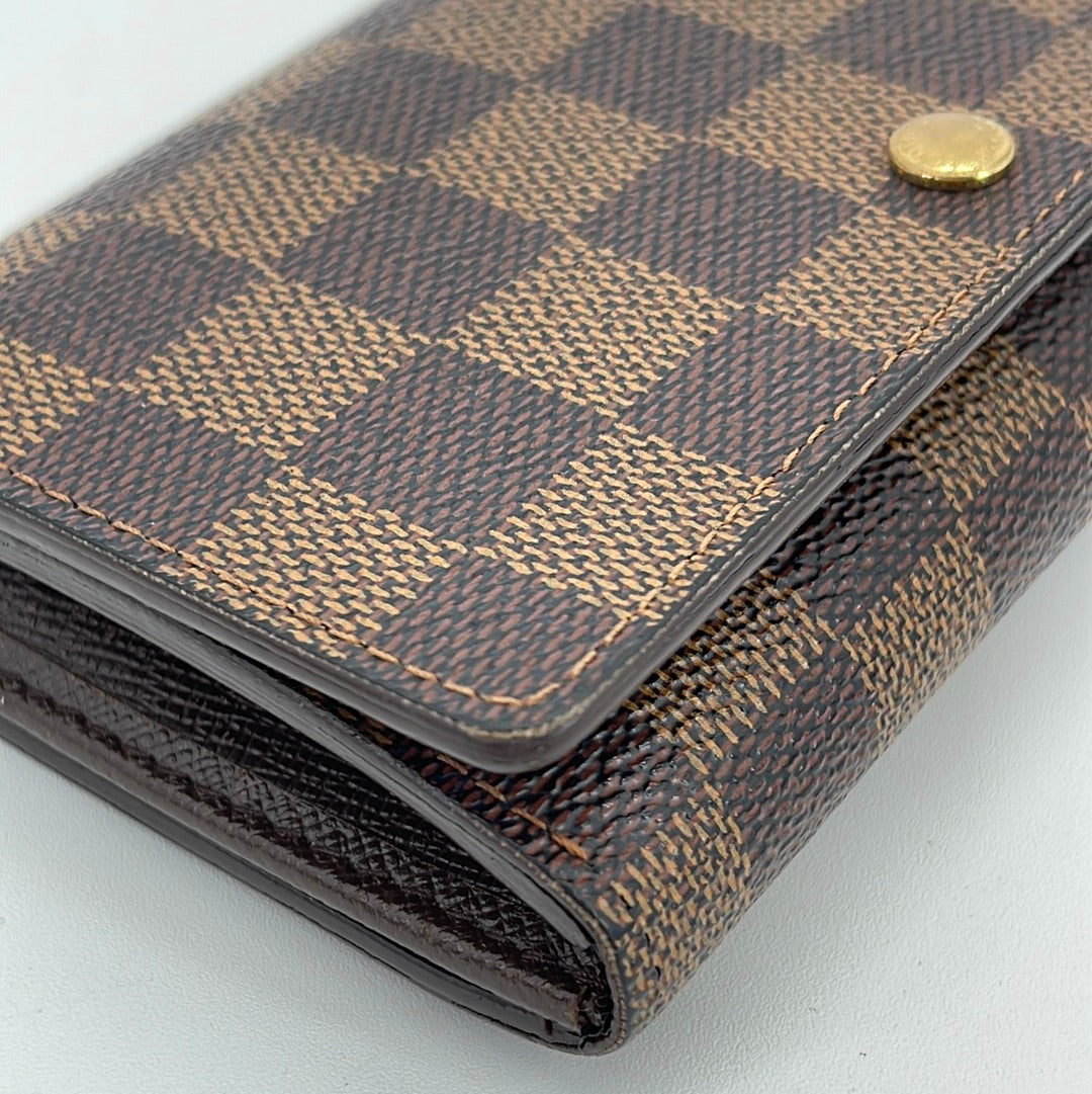 LOUIS VUITTON Capucines Long Wallet Canvas Leather Beige M80303 from japan  used