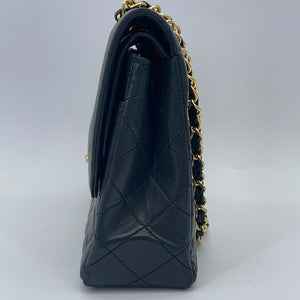 used chanel flap bag black