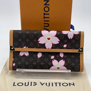 Preloved Louis Vuitton Monogram Cherry Blossom Porte Tresor