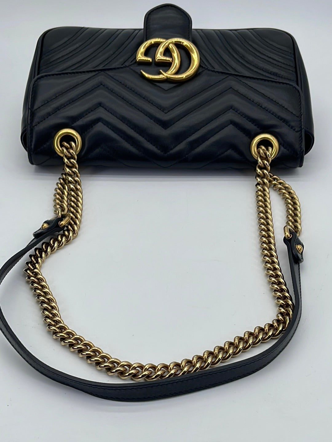 Preloved GUCCI Black Leather Shoulder Bag 13812002122 051223 – KimmieBBags  LLC