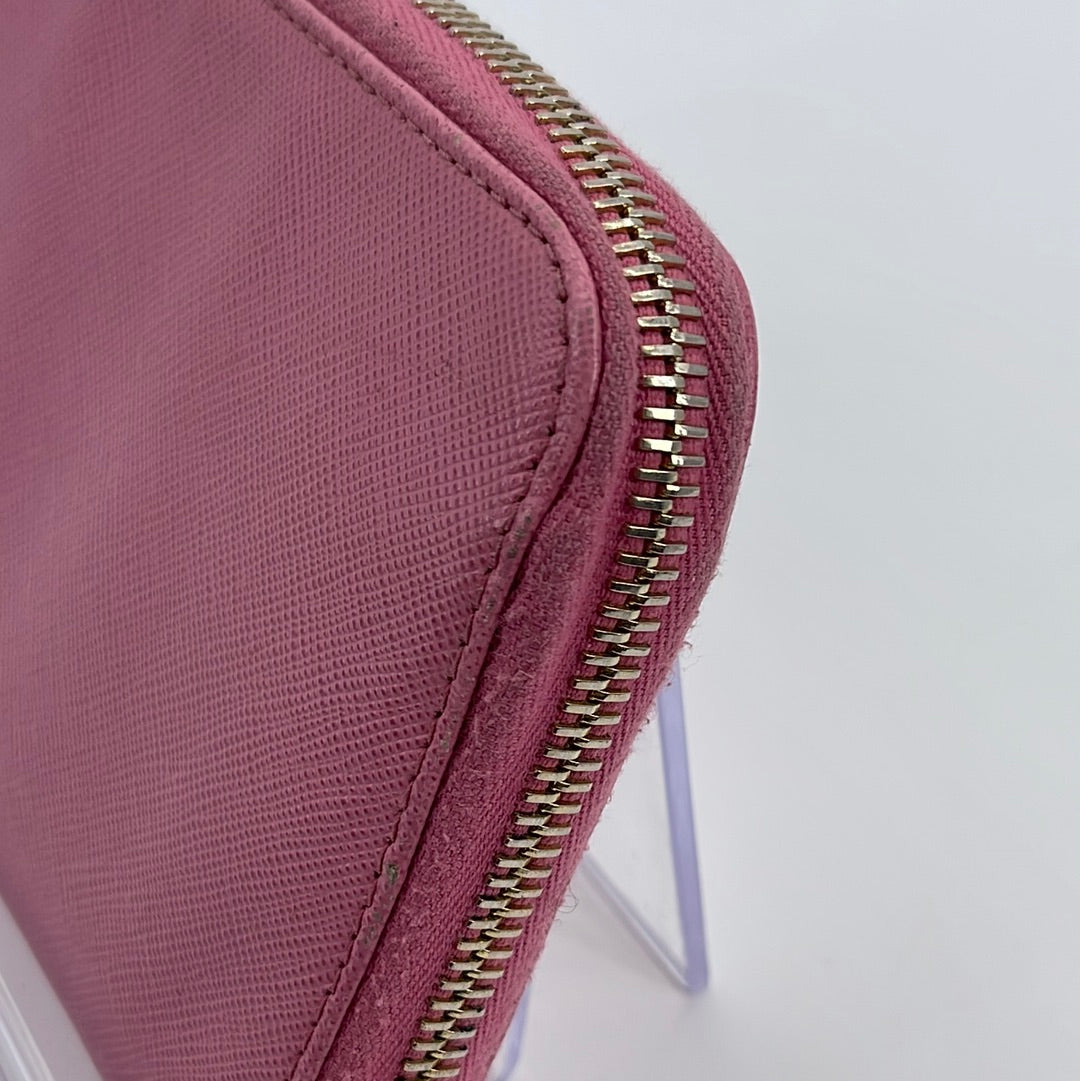 Prada, Bags, Preowned Prada Saffiano Leather Monochrome Bag Powder Pink  Matching Wallet