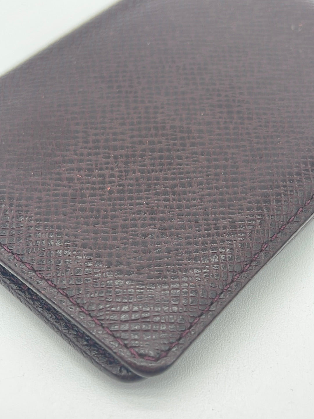 Vintage Louis Vuitton Brown Taiga Leather Card Wallet MI1011 052223 $100 OFF