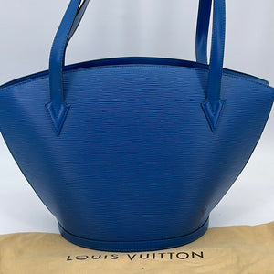 Blue Louis Vuitton Epi Saint Jacques Short Strap GM Shoulder Bag