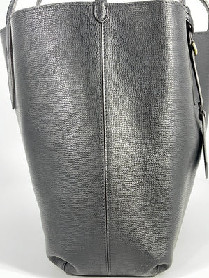Burberry Black Vintage Check Coated Canvas Handbag Small QKB04W8QKH004