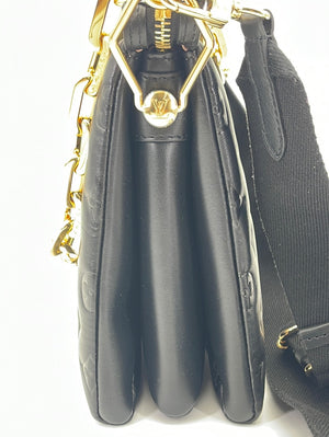 Preloved Louis Vuitton Black Lambskin Monogram Coussin PM 8JXXQRD 071423