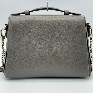 PRELOVED Gucci Interlocking GG Grey Dollar Leather Shoulder Bag 510302213048 062823