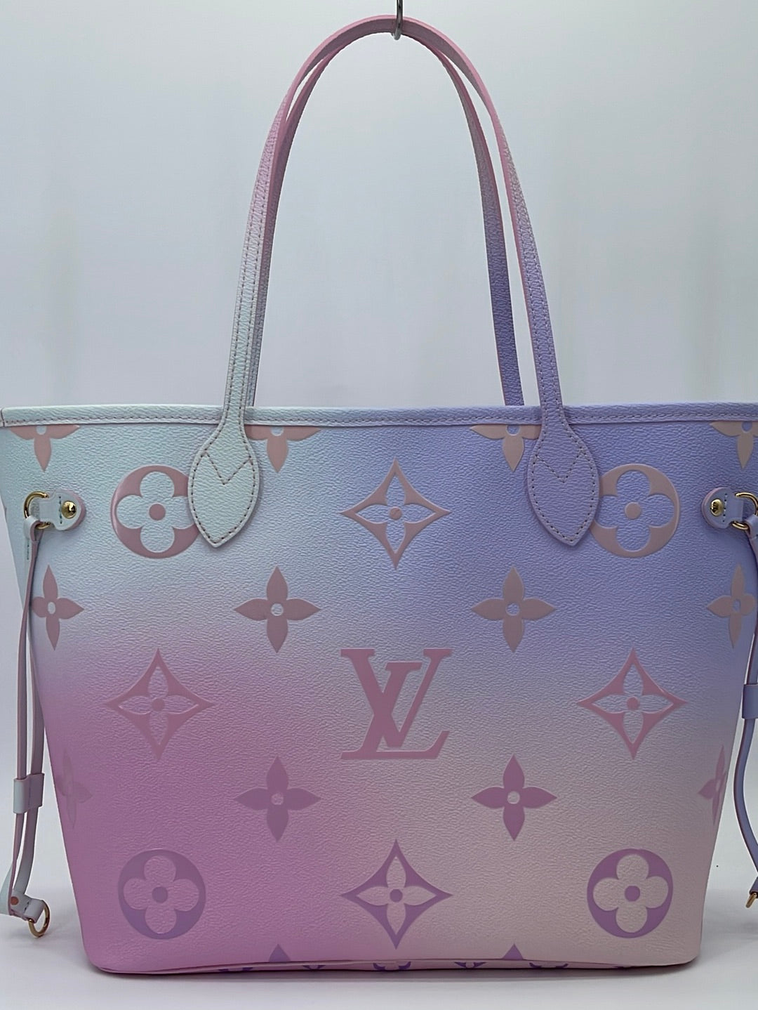 Louis Vuitton Monogram Sunrise Pastel Neverfull MM Tote with Pouch 78lz418s