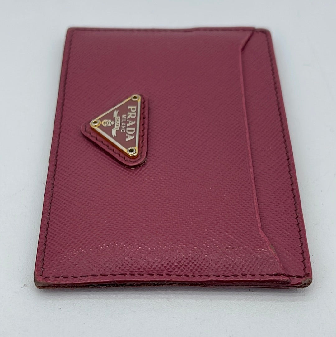 Prada Chain Flap Bag Saffiano Leather Small Pink 1819541