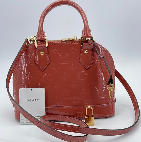 PRELOVED Louis Vuitton Alma BB Red Vernis Crossbody Bag MI0155 091823 –  KimmieBBags LLC
