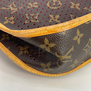 Louis Vuitton Musette Handbag Perforated Monogram Canvas Brown 873132