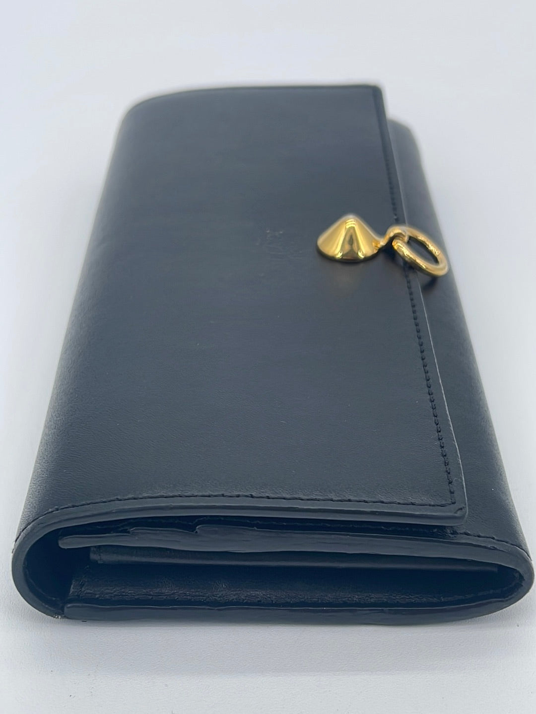 Preloved Fendi Black Leather Bifold Long Flap Wallet 8M0251SME1783260 052223
