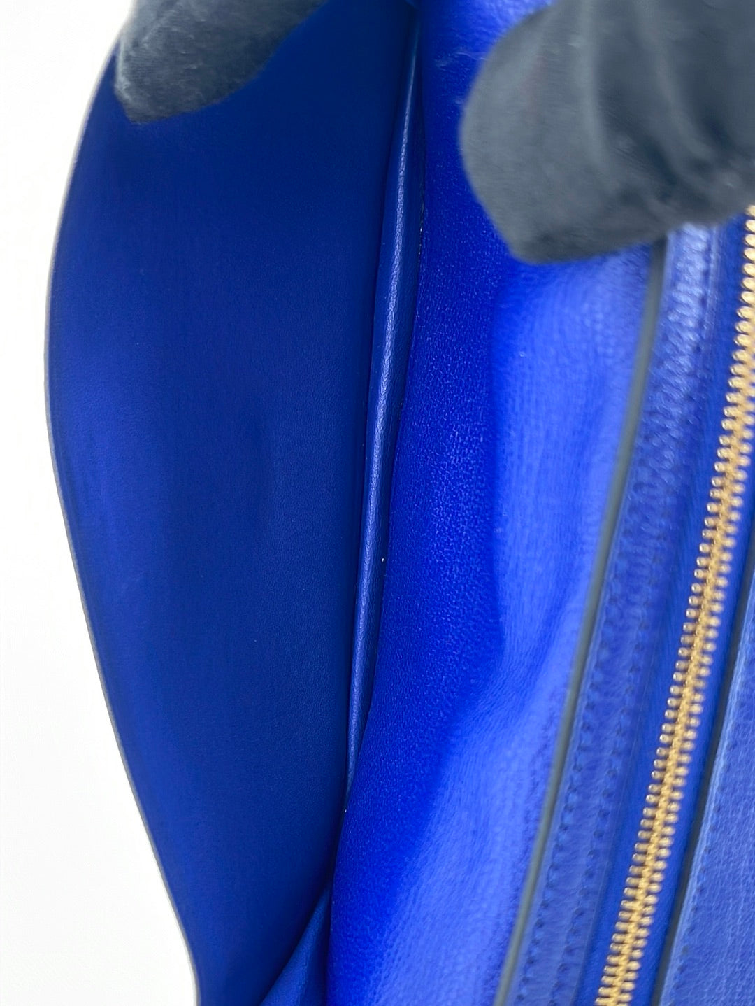 Preloved Hermes Bearn Epsom Blue Leather Long Bifold Wallet CTI001KC 060923 $200 OFF