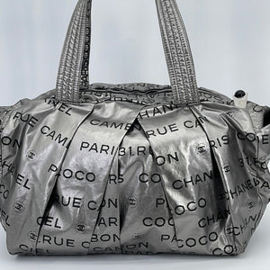 PRELOVED Chanel Silver Coated Nylon 31 Rue Cambon Shoulder Bag