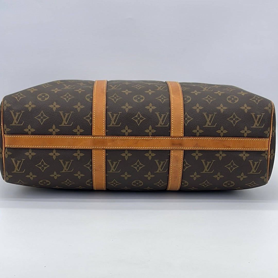 Louis Vuitton Brown Monogram Sac Flanerie 45 Leather Cloth ref.922151 -  Joli Closet
