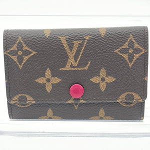 Preloved Louis Vuitton Monogram with Berry Interior Multicles 6 Key Holder CT3166 060223