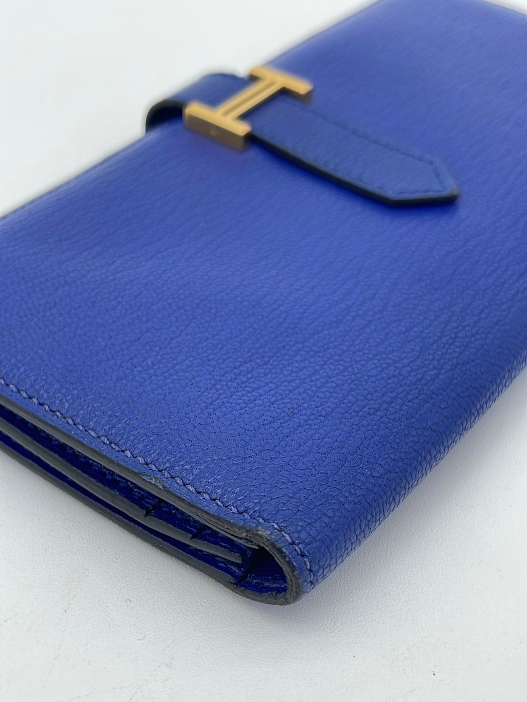 Hermès MC2 Bifold Wallet - Navy Epsom Leather
