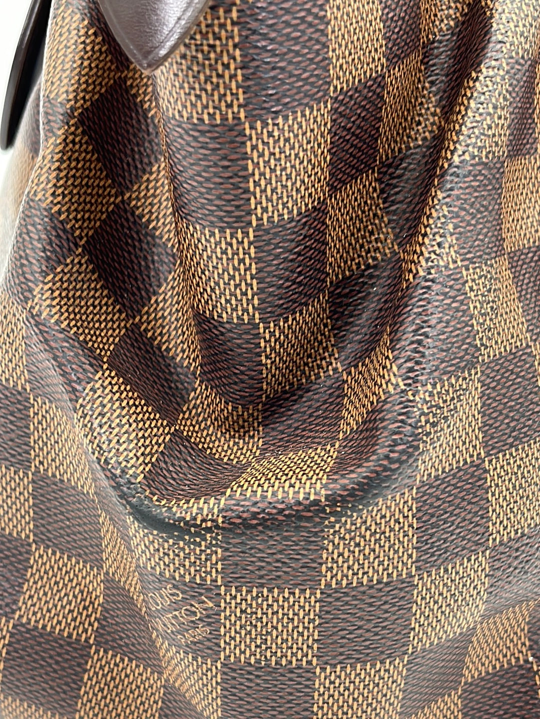 Louis Vuitton // Brown Leather & Damier Verona Shoulder Bag – VSP  Consignment