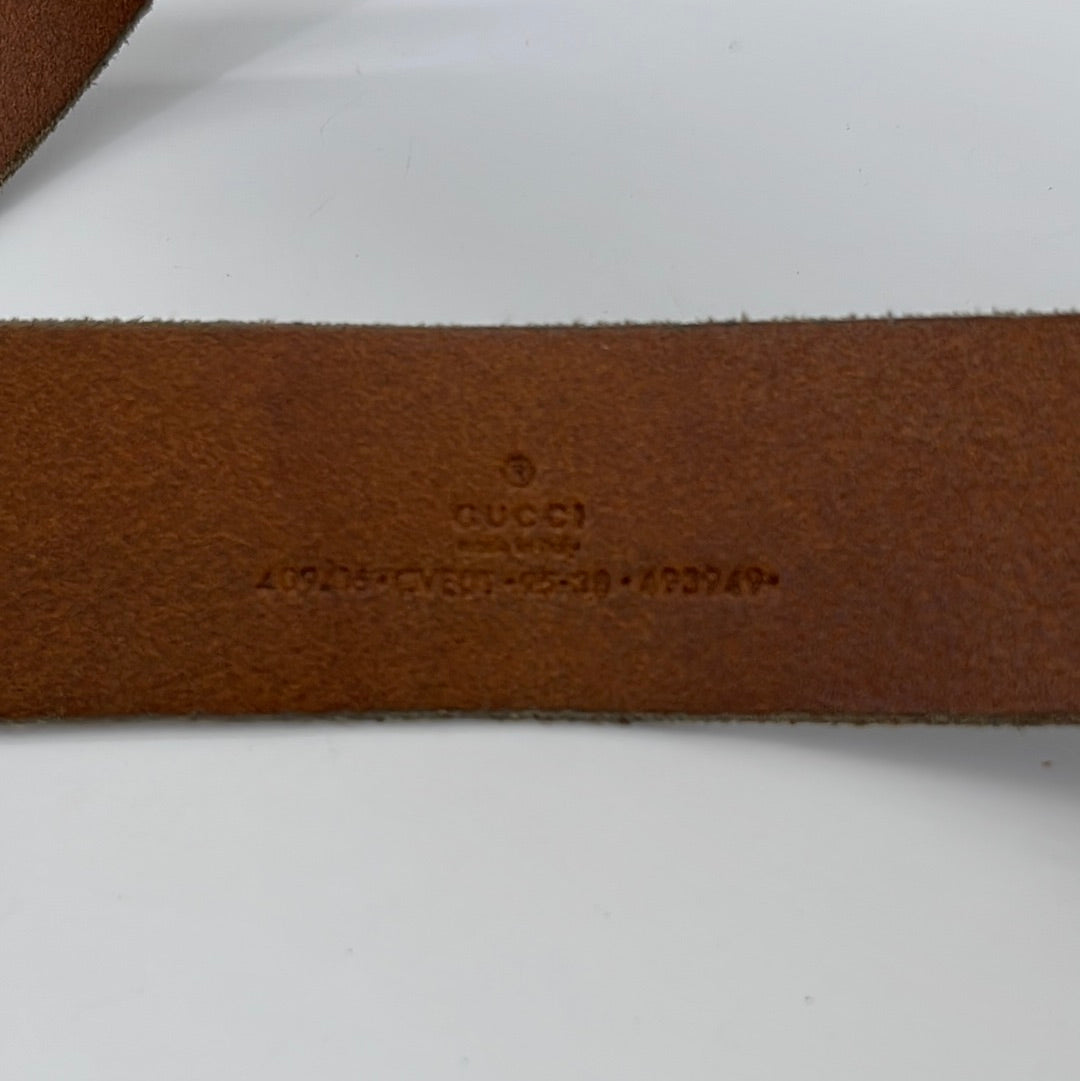 Gucci Vintage - Leather GG Supreme Belt - Brown - Leather Belt - Luxury  High Quality - Avvenice