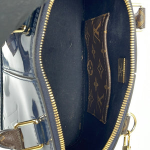 PRELOVED Louis Vuitton Blue Vernis Alma BB with Monogram Crossbody Bag SN1168 062823