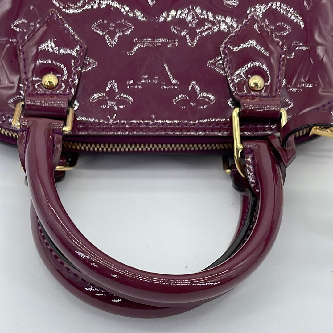 Louis Vuitton Patent Leather Alma BB - Purple Handle Bags, Handbags -  LOU593451