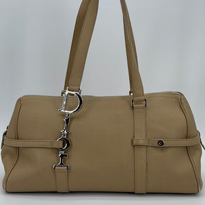 Preloved Christian Dior Beige Leather Shoulder Bag 116BM1024 042523 - $100 OFF DEAL