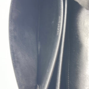Preloved Saint Laurent Black Leather Sunset Large Crossbody Bag 060623