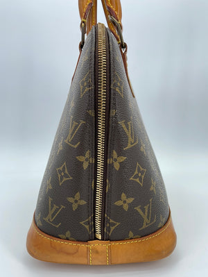 Louis Vuitton﻿ Alma Monogram Canvas Satchel Handbag