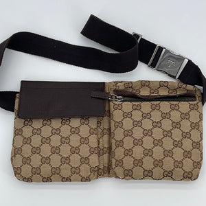 Gucci Belt Bag GG Supreme Canvas Small Beige/Black for Men