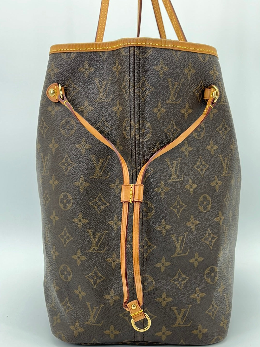 Neverfull cloth tote Louis Vuitton Brown in Cloth - 31752885
