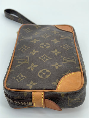 Authenticated Used Louis Vuitton Second Bag Monogram Marly Dragonne PM  Canvas M51827 