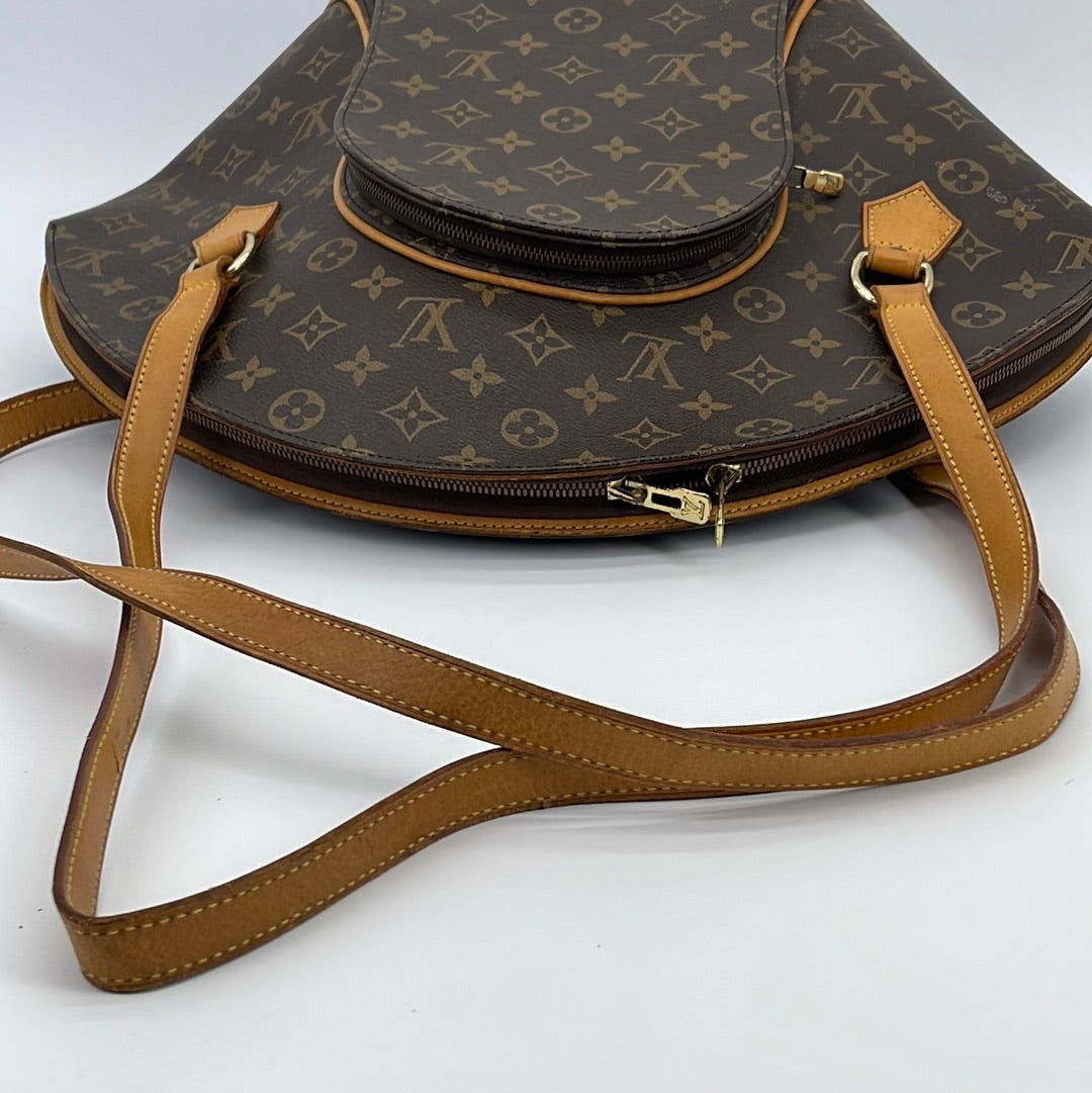 Louis Vuitton Discontinued Monogram Ellipse MM Bowler Bag Leather