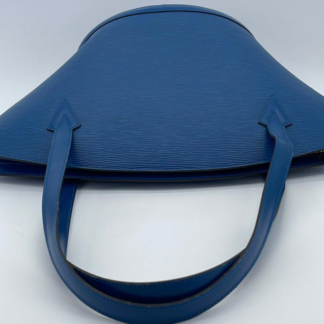 PRELOVED Louis Vuitton Saint Jacques GM Blue Epi Leather Shoulder