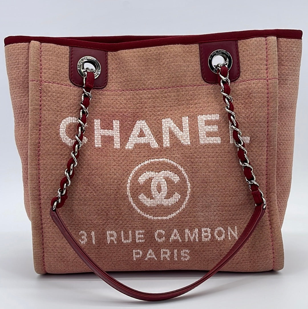 Deauville Canvas Leather Tote