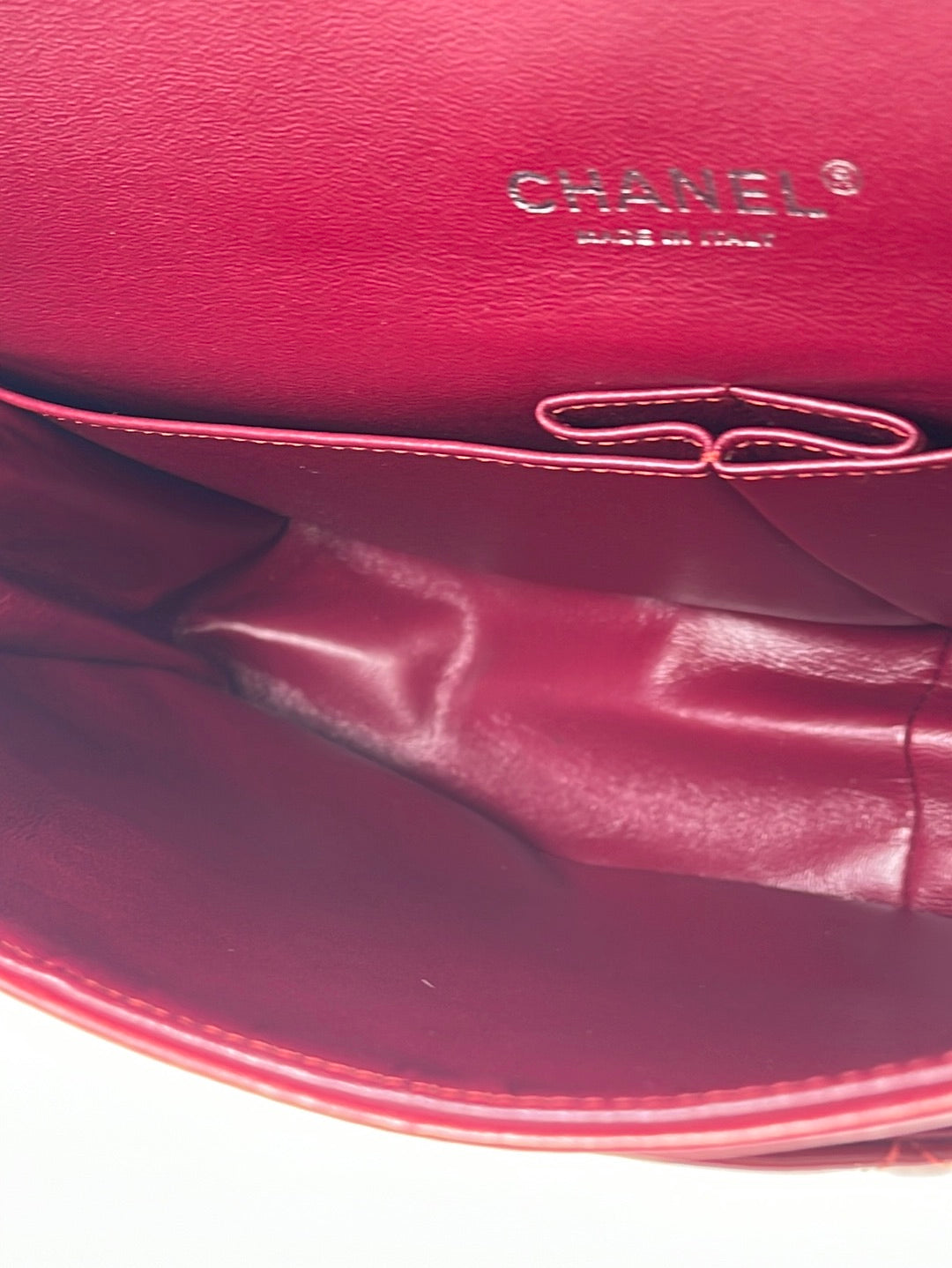 Preloved CHANEL Quilted Red Patent Maxi Classic Double Flap Bag 15223594 063023
