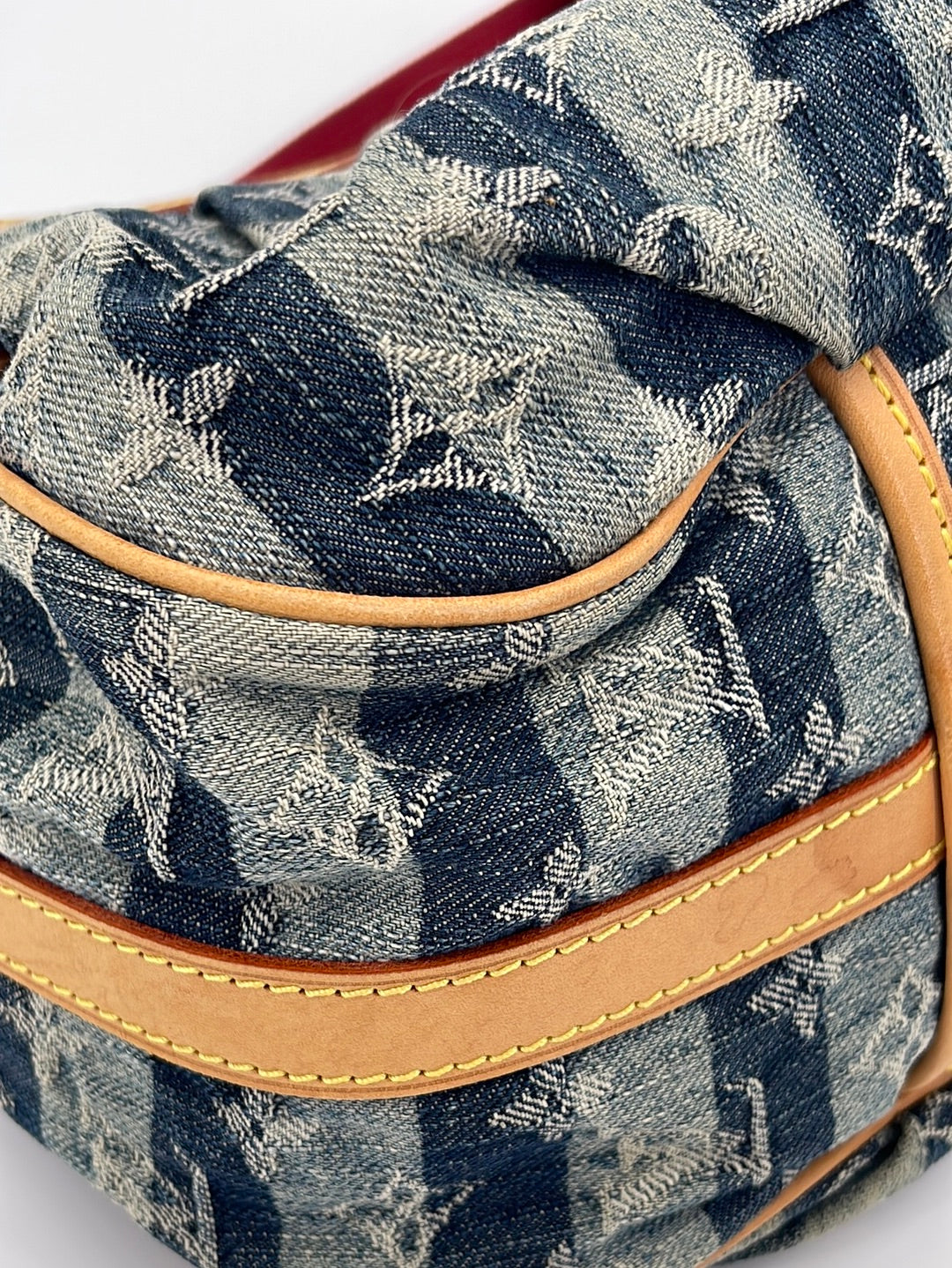 Preloved Louis Vuitton Two Way Denim Stripe Crossbody Bag AR1016 060623