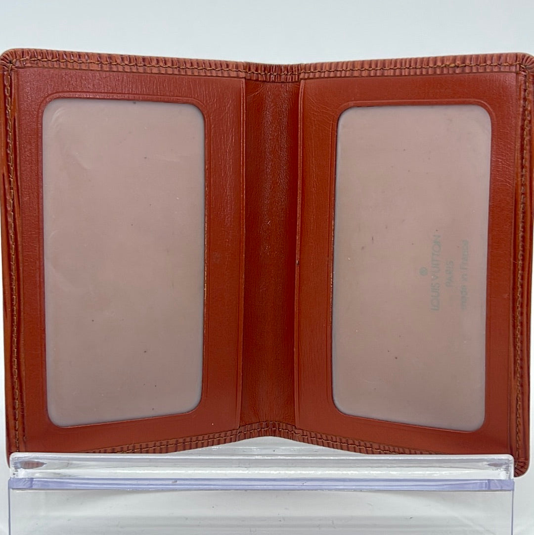 Vintage Louis Vuitton Men's Brown Epi Canvas Leather Slim ID Holder MI –  KimmieBBags LLC