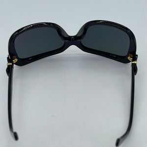 Preloved Chanel CC Logo Black Bow Sunglasses 66 061923