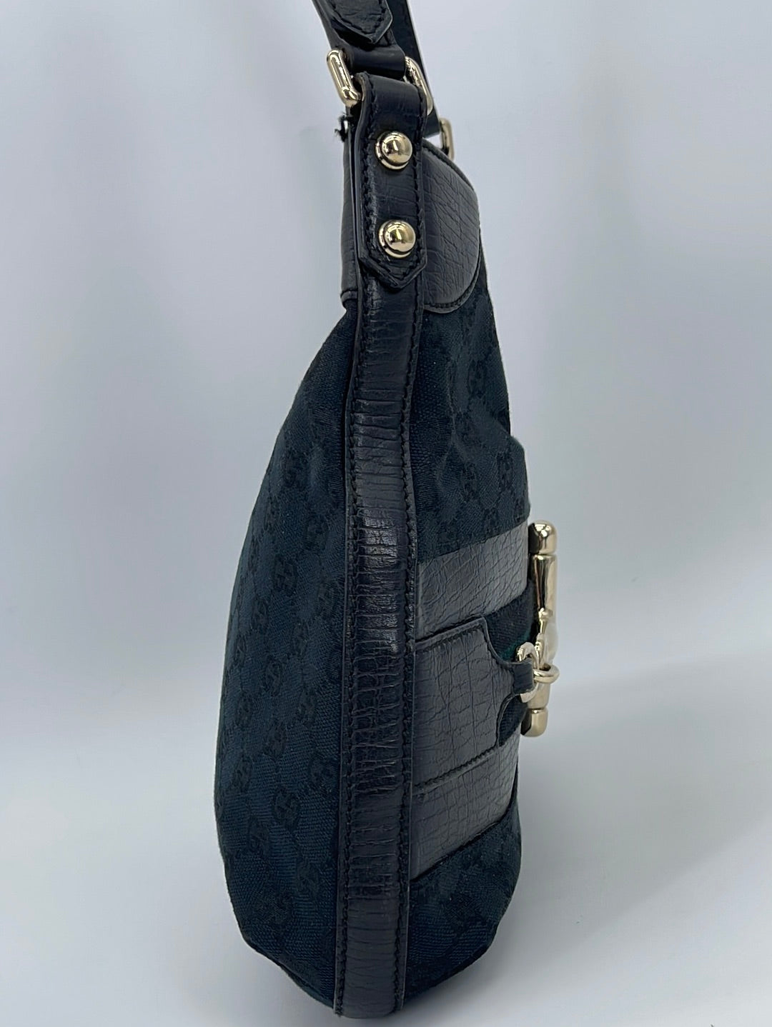 Gucci Vintage GG Canvas Hobo Bag - Black Hobos, Handbags