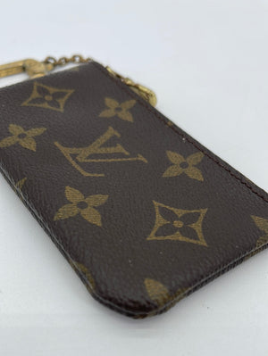 Auth Louis Vuitton Monogram Groom Pochette Key Coin Case M60033 used Japan
