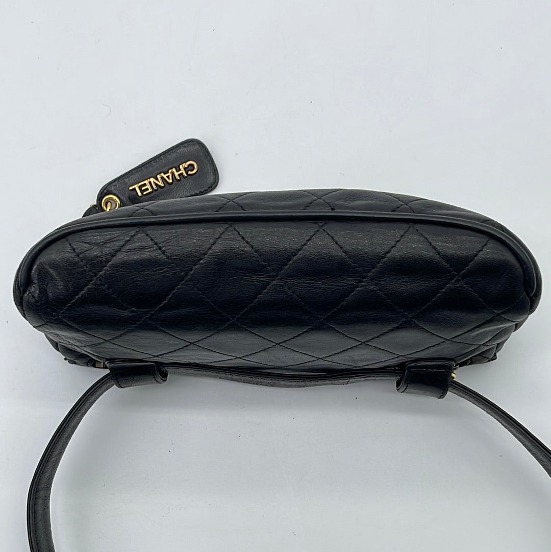 Pre-owned Chanel Boy Leather Crossbody Bag In Multicolour
