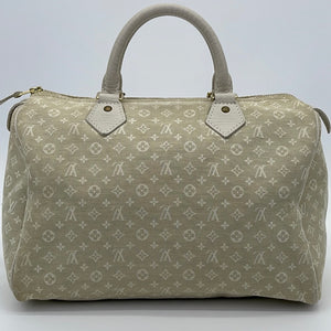 Louis Vuitton Monogram Mini Lin Speedy 30 M95224 Brown Cloth ref.976523 -  Joli Closet