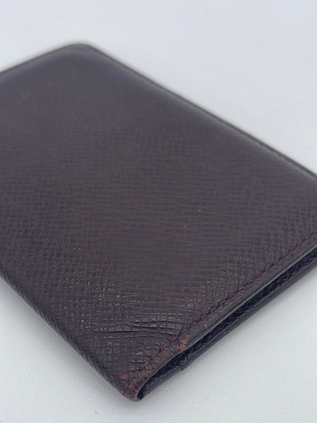 Vintage Louis Vuitton Brown Taiga Leather Card Wallet MI1011 052223 $100 OFF
