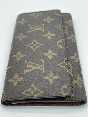 Preloved Louis Vuitton Monogram Long Checkbook Wallet MI9005 061323