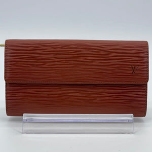 PreLoved Louis Vuitton Brown Epi Leather Sarah Long Wallet CA0947