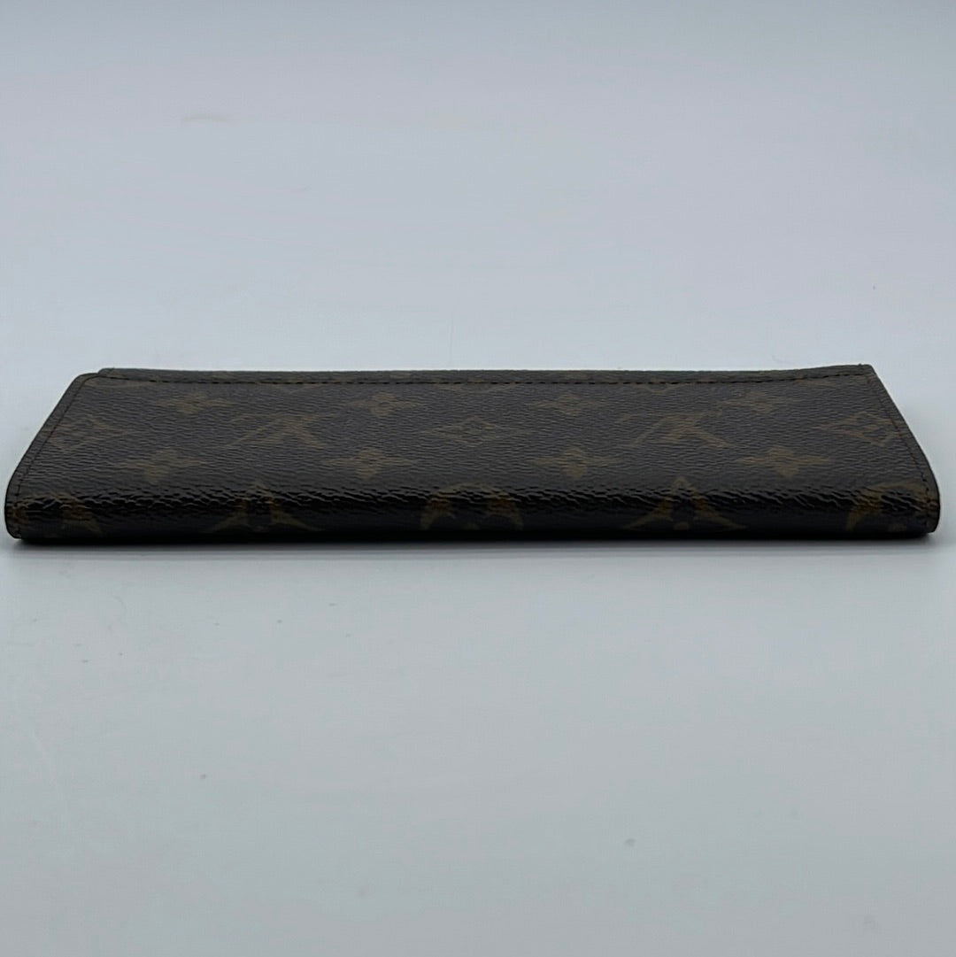 LOUIS VUITTON W Hook Wallet Monogram PVC x Leather-Authentic USED L4085