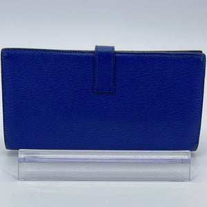 Preloved Hermes Bearn Epsom Blue Leather Long Bifold Wallet CTI001KC 0 –  KimmieBBags LLC