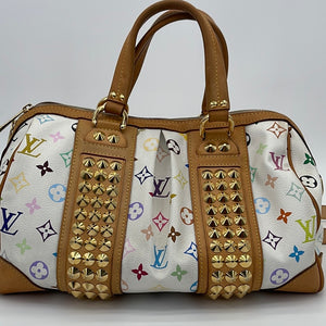 What Goes Around Comes Around Louis Vuitton White Multi Courtney Mm Tote