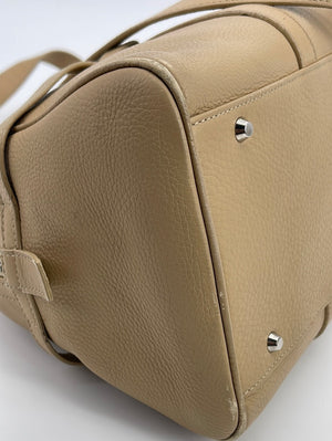 Preloved Christian Dior Beige Leather Shoulder Bag 116BM1024 042523