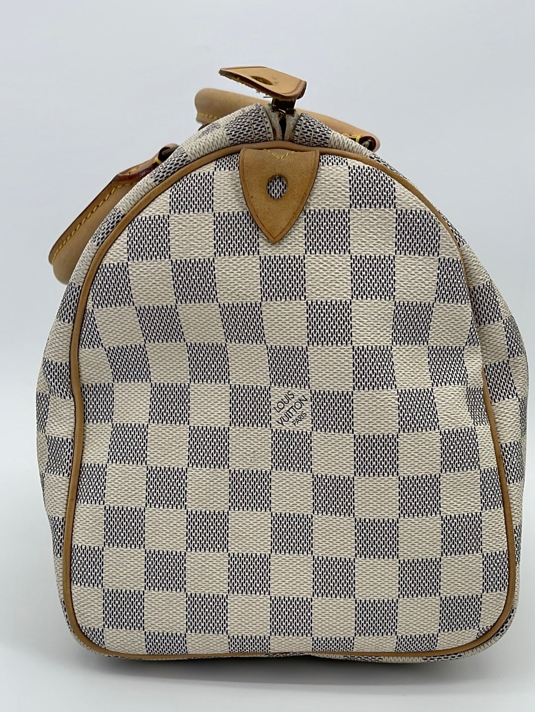 Louis Vuitton Speedy 35 Damier Azur Monogram BAG Tote Satchel with